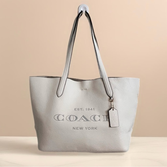 Coach Handbags - Coach Cameron Pebbled Leather Large Tote Chalk